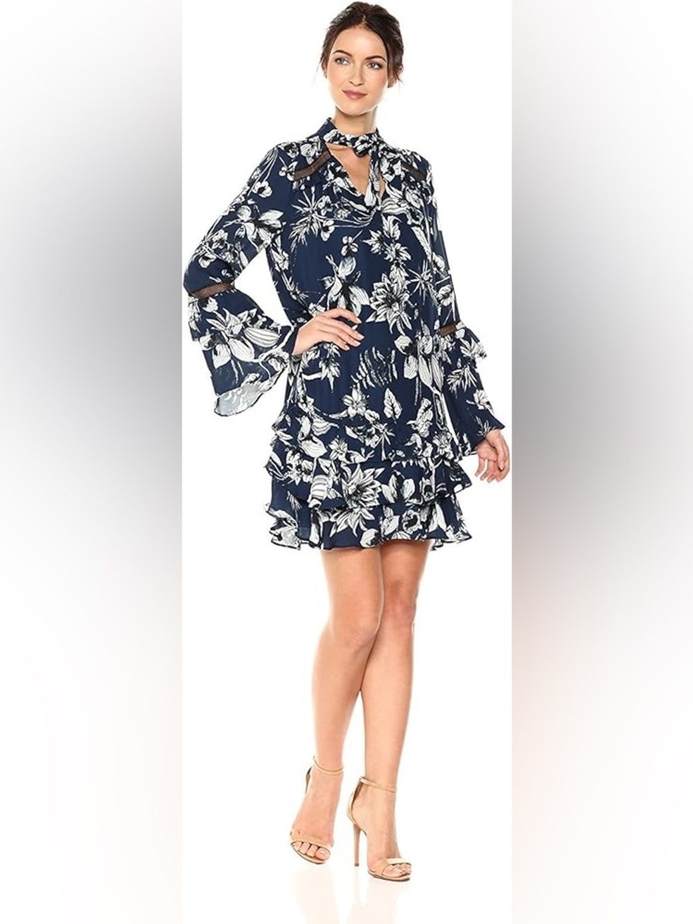 NWOT Parker 100% Silk Cherise Combo Dress